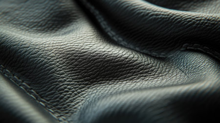 Soft leather texture in macro detail, focusing on its natural grain and premium craftsmanshipの素材