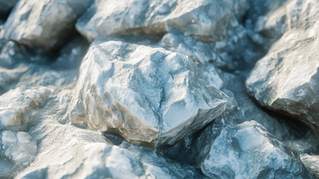 A smooth silver-grey stone texture with soft white and blue tones, perfect for minimalist and contemporary visualsの素材