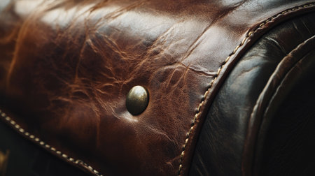 Premium leather texture close-up with subtle grains, radiating elegance and qualityの素材