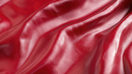 High-quality leather texture close-up with a natural grain pattern and sleek, polished surfaceの素材