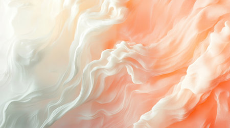 Soft waves in pastel hues flow across the abstract background, offering a minimalistic and elegant look.の素材