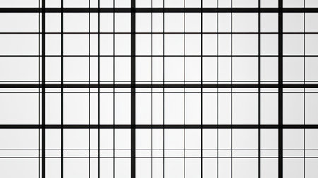 This image features a black and white grid pattern over a light background, ideal for design projects, presentations, or artistic applications that require a modern touch.の素材