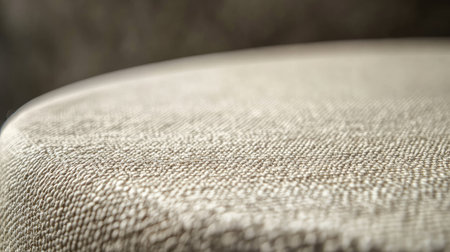 This image features a close-up view of a soft fabric surface with a neutral tone, showcasing intricate texture and warmth, ideal for interior design inspiration.の素材
