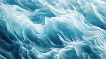 This abstract image captures the beauty of soft blue waves and flowing textures, evoking a serene and tranquil atmosphere ideal for artistic projects.の素材