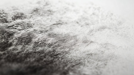 This abstract image features a textured gray and white surface, showcasing soft patterns and gentle contrasts, perfect for backgrounds or artistic projects.の素材