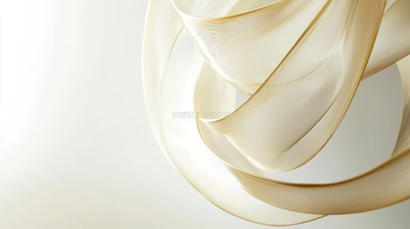 This abstract image features flowing silk with soft light creating elegant curves. Perfect for backgrounds, designs, or artistic projects, it evokes serenity.の素材