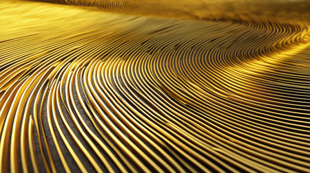 Captivating golden lines flow elegantly across a textured surface, creating a stunning abstract design that embodies luxury and artistry, ideal for modern decor.の素材