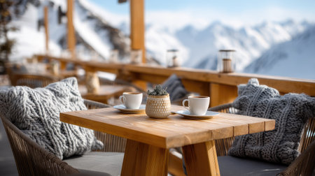 Enjoy a cozy winter cafの素材