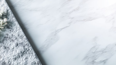 This beautiful marble texture background features subtle veins and soft lighting, perfect for various design projects, branding, and creative applications.の素材