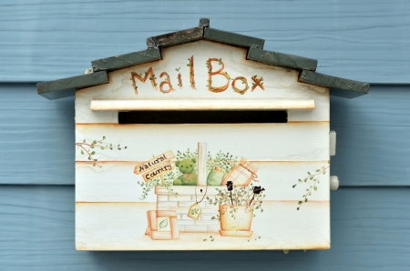 Mailbox, handmade mailboxes for those who like to decorate the house.の写真素材