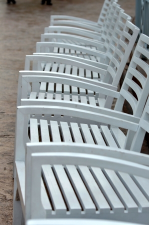 back of a chairの写真素材