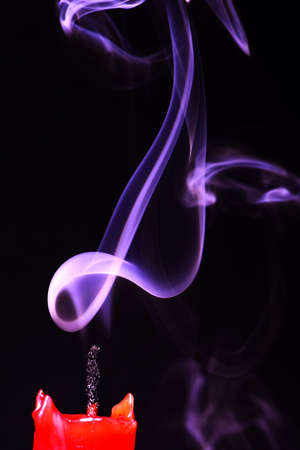 Abstract smoke isolated on blackの写真素材