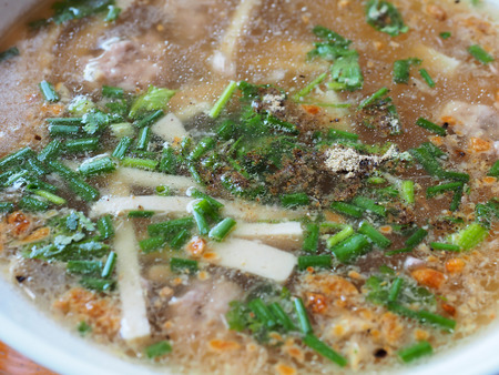The allure of this soup depends entirely on a deep-flavored and intricately spiced brothの写真素材
