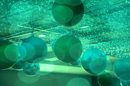 Doug objects, jewelry and Christmas bokeh blurred in the backgroundの写真素材