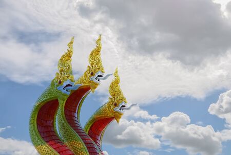 Some three dragons in the cloudsの写真素材