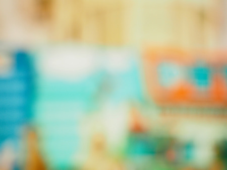 Beautiful bokeh bright multi-colored lightsの写真素材