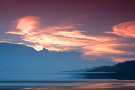 Landscape and nature blurred background sky backdrop for display or editing products