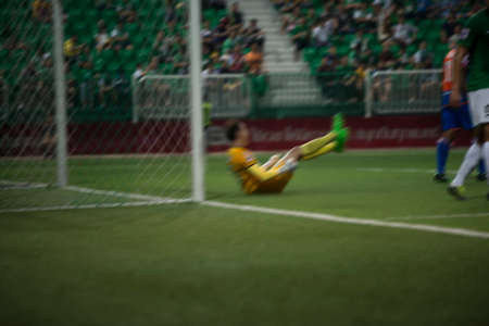 Thailand national football athlete blurred abstract backgroundの写真素材