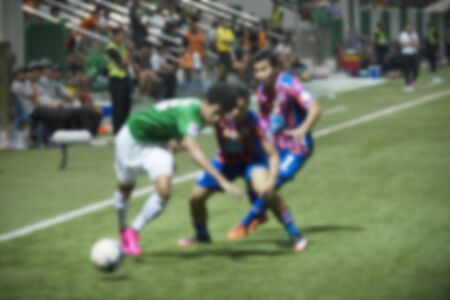 Thailand national football athlete blurred abstract background
