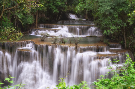 Huai Mae Khamin Waterfall is a major attraction in Sri Nakarin National Park
