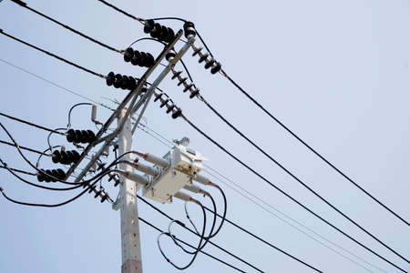 The high voltage electricity in thailand Abstract background