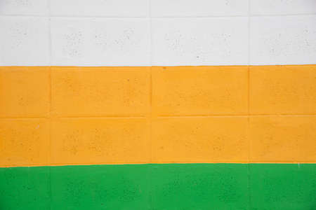 many colors brick wall blocks Gradient backgroundの写真素材