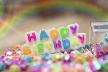 Happy Birthday abstract background Gradient.の写真素材