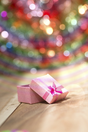 Photo Collection Gift Box perspective bokeh background Gradient beautiful.の写真素材
