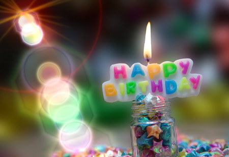 A beautiful view of the sentence happy birthday