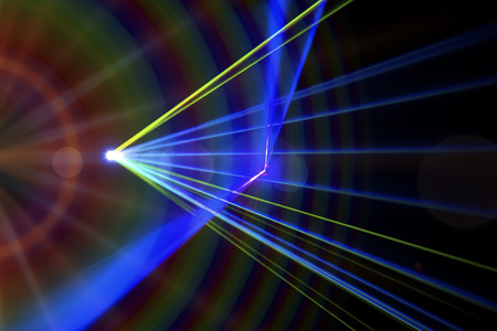 Gradient background blur of night light bokeh abstract background textureの写真素材