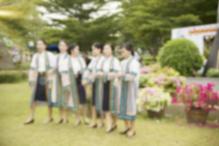 Graduation dress was photographed together with relatives at the university