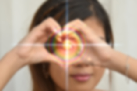 Handshake relationship with each of the natural backgroundの写真素材