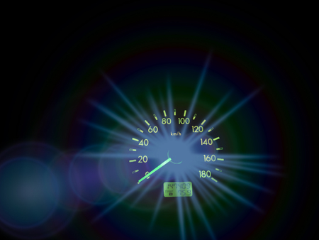 modern car speed meter,Digital backgroundの写真素材