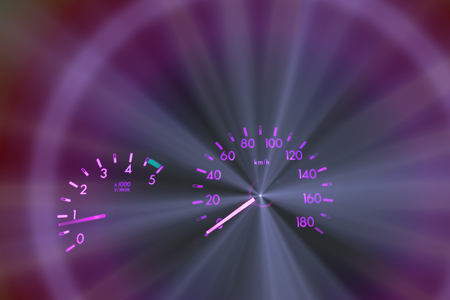 modern car speed meter,Digital backgroundの写真素材