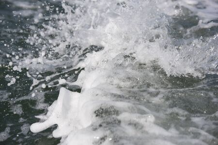Waves in ocean Splashing Waves, Natural backgroundの写真素材
