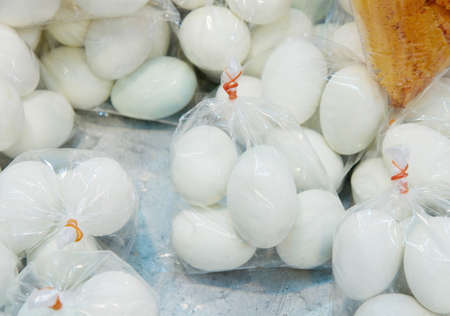 The salted eggs are combined in a bagの写真素材