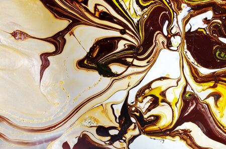 Gradient background illustration of a liquid-flowing color schemeの写真素材