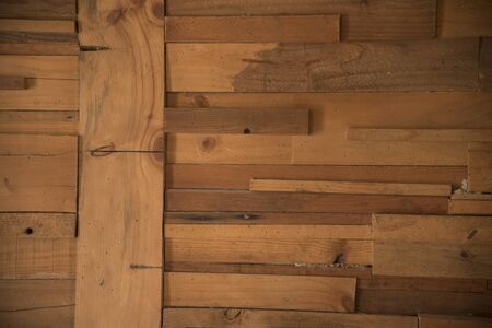 Old wooden floor, use wallpaper background concept.