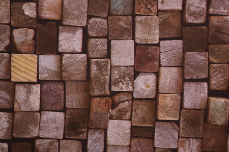 Surface of paper for vintage brick patterned wallpaper.の写真素材
