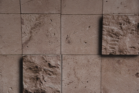 Surface of paper for vintage brick patterned wallpaper.