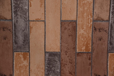 Surface of paper for vintage brick patterned wallpaper.