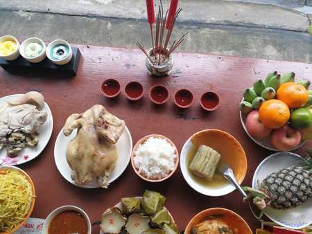 Pay homage Chinese New Year on as background or wallpaper.の写真素材