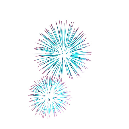 Fireworks white background as background new year or business concept.の写真素材