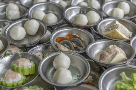 Dim Sum as background or wallpaper.の写真素材