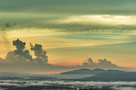 Beautiful sunsets are popular for photographers and tourists.の写真素材