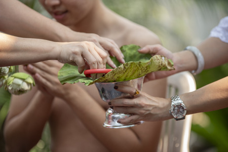 Naga ordination ceremony traditional buddhism thailand