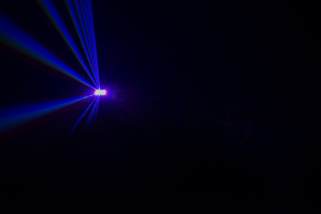 Colorful Laser effect over a plain black backgroundの写真素材
