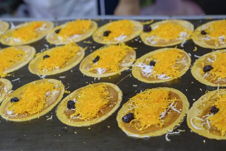 Thai Crispy Pancake (Kanom Buang)の写真素材