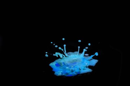 Water splash, isolated on the Black backgroundの写真素材