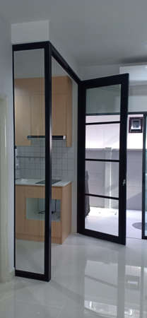 Architectural styles of aluminum glassの写真素材
